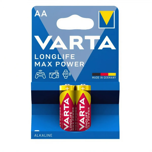 Varta Longlife Max Power R6 AA 1.5V Alkalin Kalem Pil 2li Paket