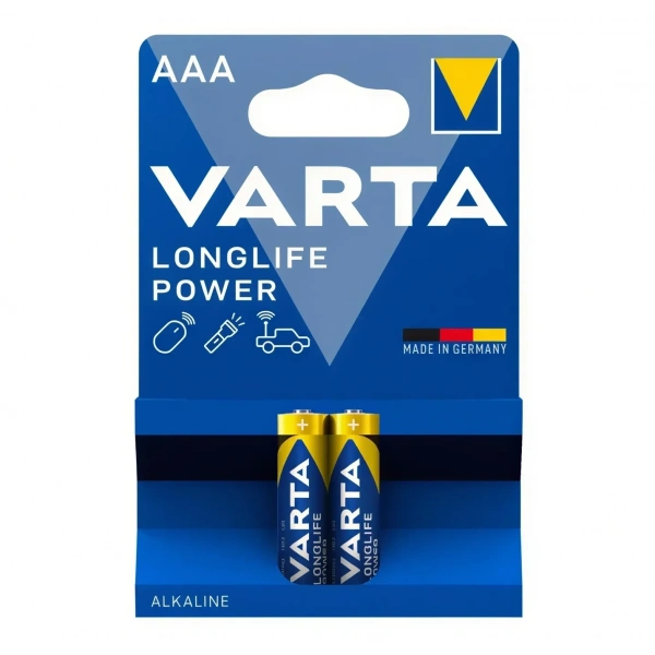 Varta Longlife Power R03 AAA 1.5V Alkalin İnce Kalem Pil 2li Paket