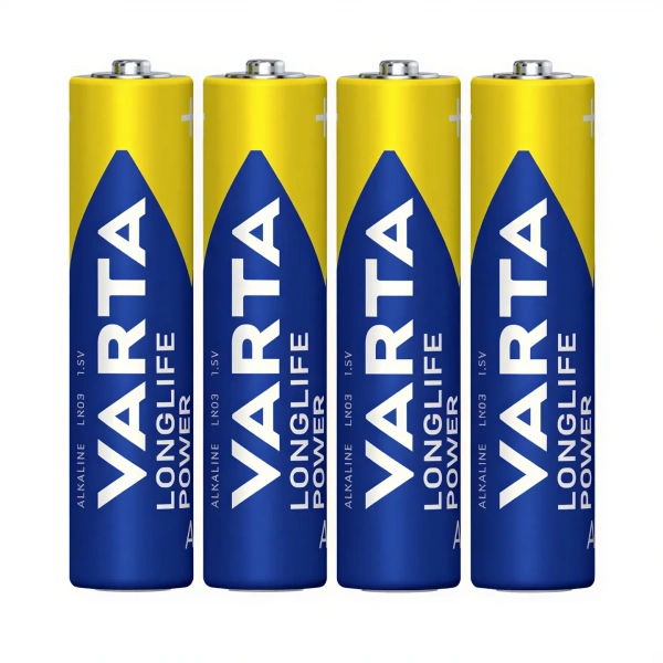 Varta Longlife Power R03 AAA 1.5V Alkalin İnce Kalem Pil 4lü Paket