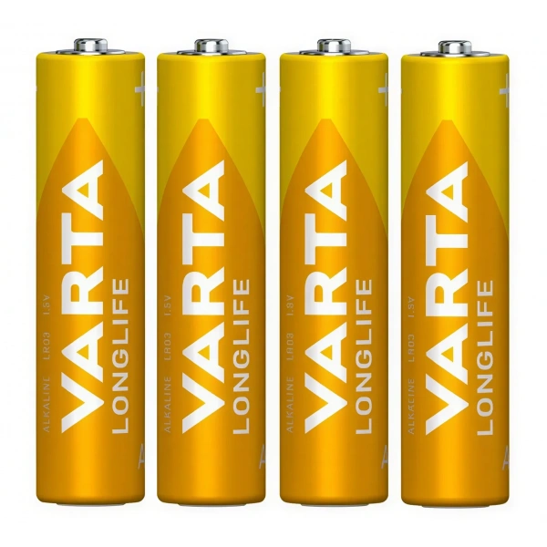 Varta Longlife R03 AAA 1.5V Alkalin İnce Kalem Pil 4lü Paket