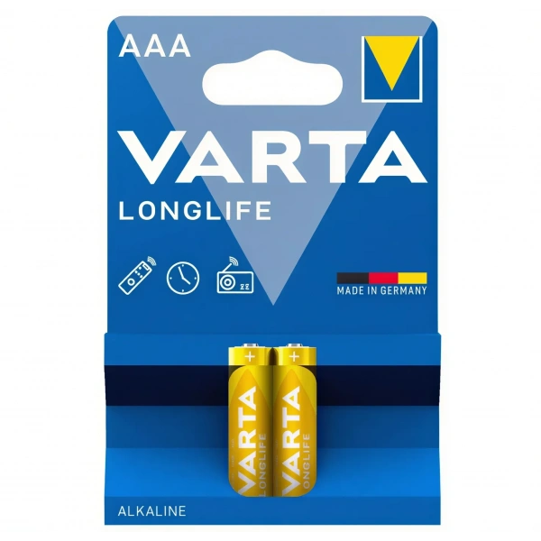 Varta Longlife R03 AAA 1.5V Alkalin İnce Kalem Pil 2li Paket
