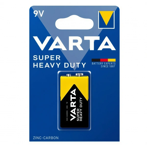 Varta Superlife 9V Çinko Karbon Pil Tekli Paket