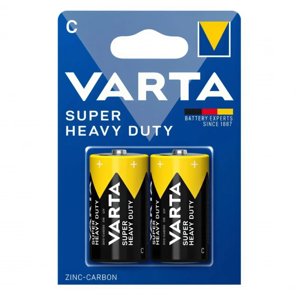 Varta Superlife C Orta Boy 1.5V Çinko Karbon Pil 2li Paket