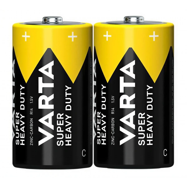 Varta Superlife C Orta Boy 1.5V Çinko Karbon Pil 2li Paket