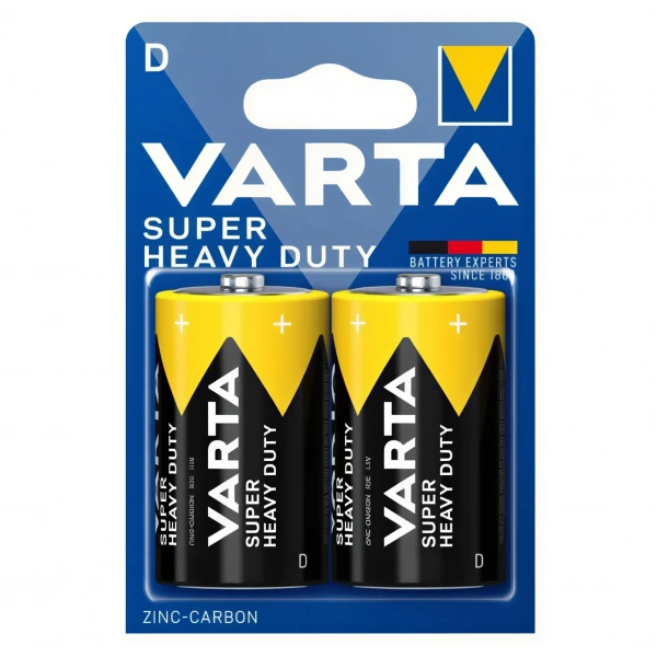 Varta Superlife D Büyük Boy 1.5V Çinko Karbon Pil 2li Paket