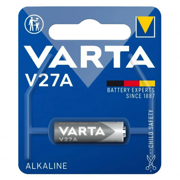 Varta V27A 12V Alkalin Pil Tekli Kart