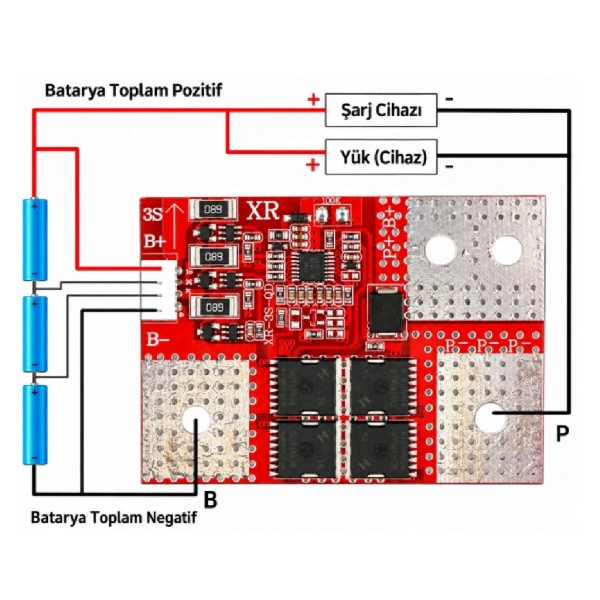 XR 3S 35A 600A Pik Li-ion Starter BMS Batarya Koruma Devresi