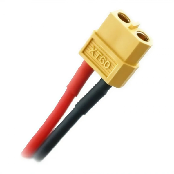 XT60 Dişi Konnektör - 10 cm Silikon Kablolu