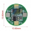 1S 2.5A 3.7V Li-ion Li-Po Yuvarlak BMS Batarya Koruma Devresi