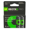 GP ReCyko Pro Serisi NiMH AA Kalem Boy 4lü Şarjlı Pil