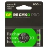 GP ReCyko Pro 850 Serisi 800 mAh NiMH AAA İnce Kalem Boy 4lü Şarjlı Pil