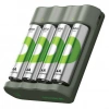 GP B441 USB Pil Şarj Cihazı + 4 Adet 2600mAh AA Şarjlı Pil Seti
