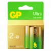 GP 13AU G-Tech Ultra Alkalin LR20 D Boy Kalın Pil 2li Paket