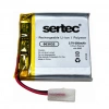 Sertec 663032 3.7V 650mAh Devreli Li-Polymer Pil – 1.5A