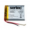 Sertec 803035 3.7V 800mAh Devreli Li-Polymer Pil – 1.5A