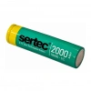 Sertec 18650 3.7V 2000mAh 1C Li-ion Düz Kafa Şarjlı Pil