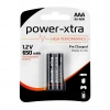 Power-Xtra 1.2V 650 mAh Ni-MH AAA Şarjlı İnce Kalem Pil - 2li Paket