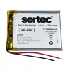 Sertec 304053 3.7V 600mAh Devreli Li-Polymer Pil – 1.5A