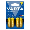 Varta Longlife AA 1.5V Alkalin Kalem Pil 4lü Paket