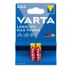 Varta Longlife Max Power R03 AAA 1.5V Alkalin İnce Kalem Pil 2li Paket