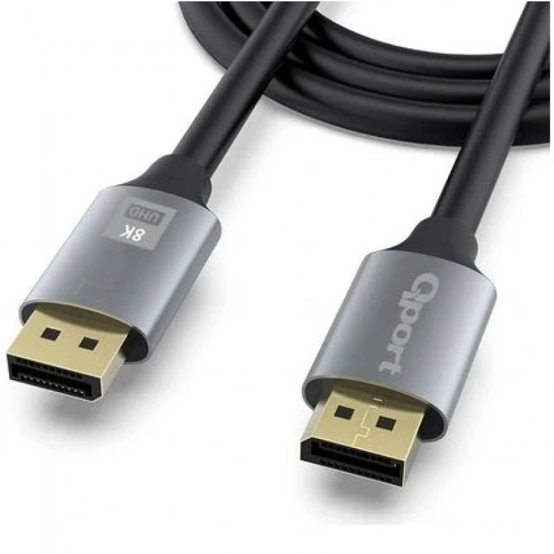 Qport Q-DP14 1,8m Display Port 1.4V Kablo