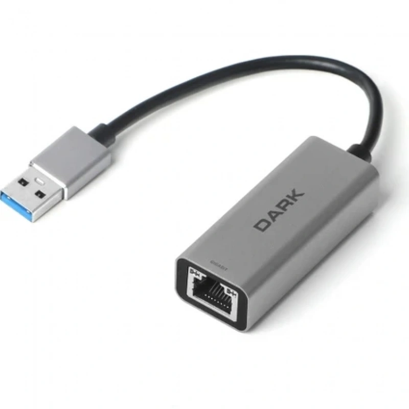 Dark USB3.0 Type-A to 10-100-1000 Gigabit LAN Ethernet Adaptör