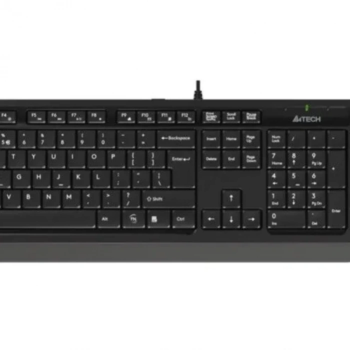 A4 TECH F1010 USB Q Trk Optic Mouse Siyah/Gri Standart Klavye - Mouse Set