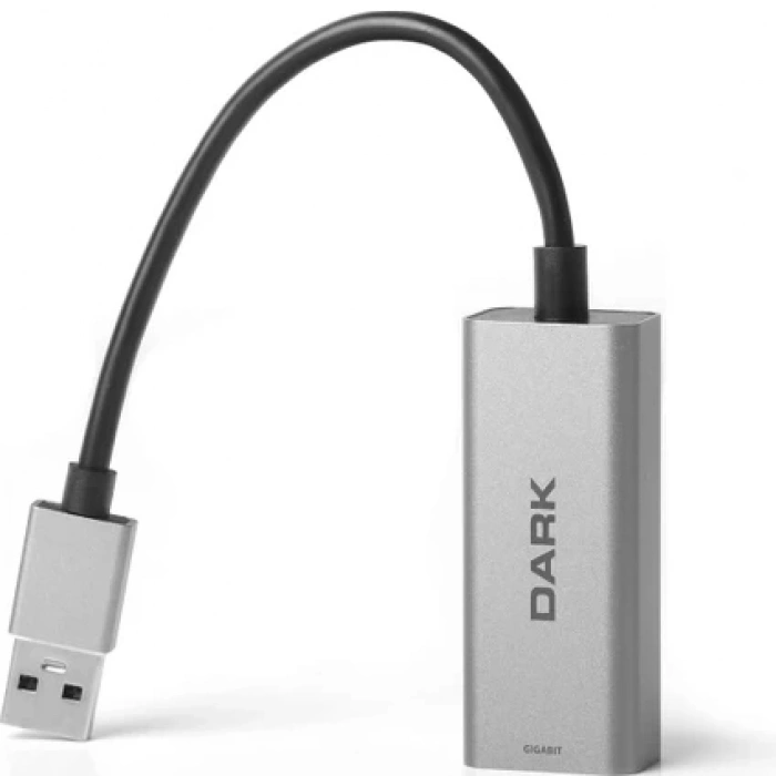 Dark USB3.0 Type-A to 10-100-1000 Gigabit LAN Ethernet Adaptör