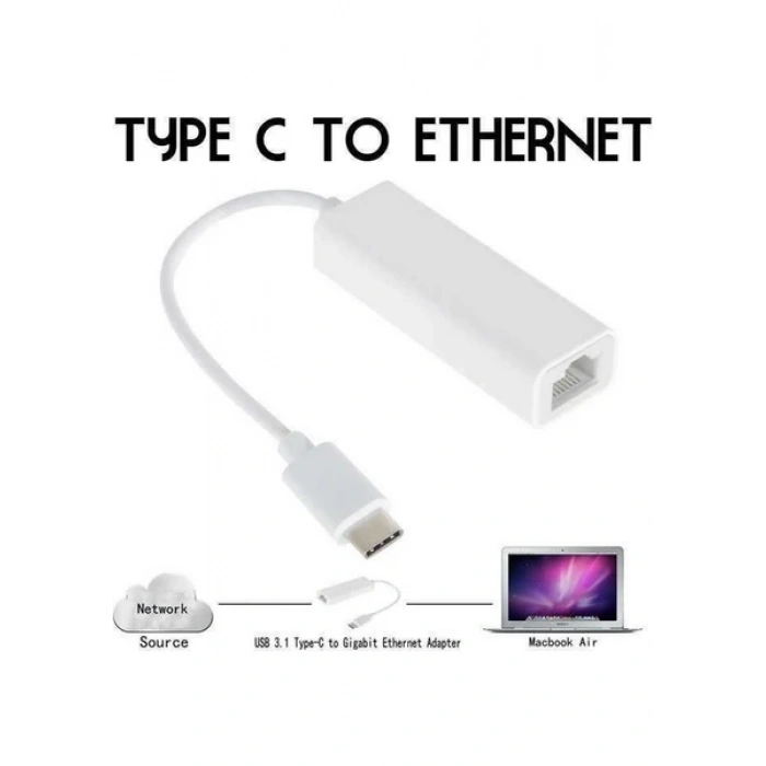 Alfais 4900 Type-C to Ethernet Dönüştürücü