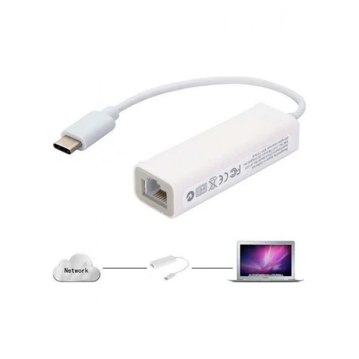 Alfais 4900 Type-C to Ethernet Dönüştürücü