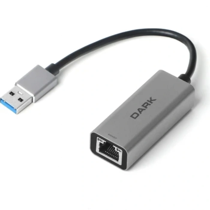 Dark USB3.0 Type-A to 10-100-1000 Gigabit LAN Ethernet Adaptör