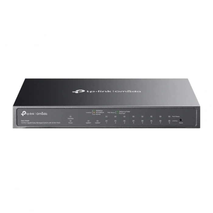 TP-Link Omada ES210GMP 10 Port 10/100/1000 Mbps Yönetilebilir Gigabit PoE Switch
