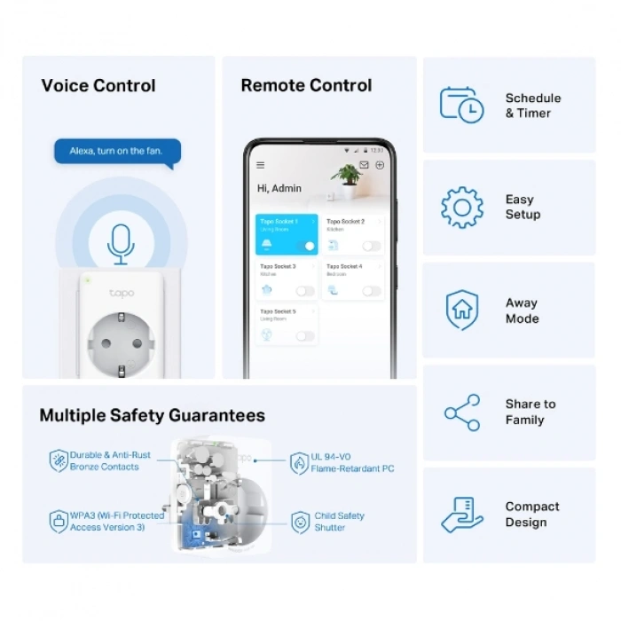 Tp-Link Tapo P100 Mini Akıllı Wi-Fi Priz