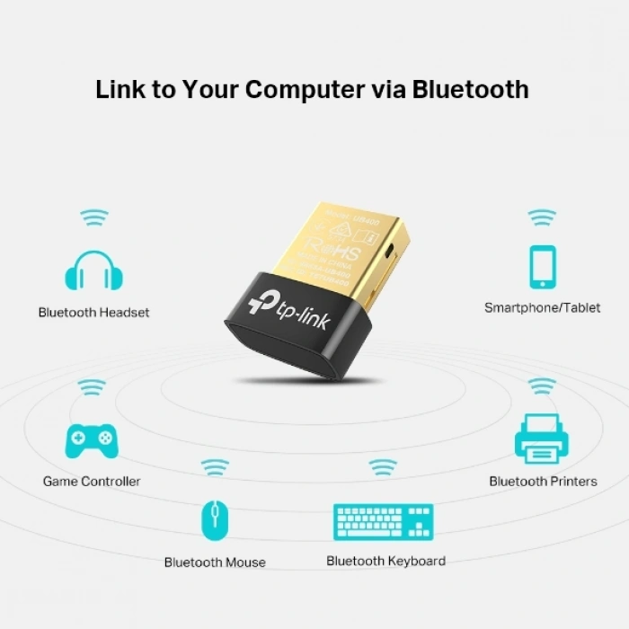 TP-Link UB400 Bluetooth 4.0 Mini USB Adaptör