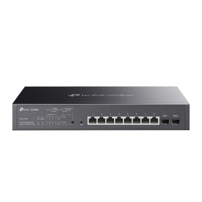 TP-LINK TL-SG2210MP 10Port Gigabit Smart Switch with 8-Port PoE+ Switch