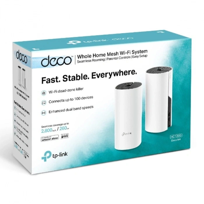 TP-Link Deco M4 AC1200 Tüm Ev Mesh Wi-Fi Sistemi
