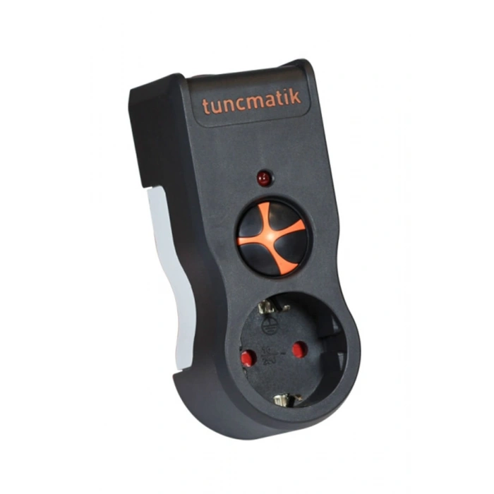 Tunçmatik Tekli Siyah Powersurge Akım Korumalı Priz