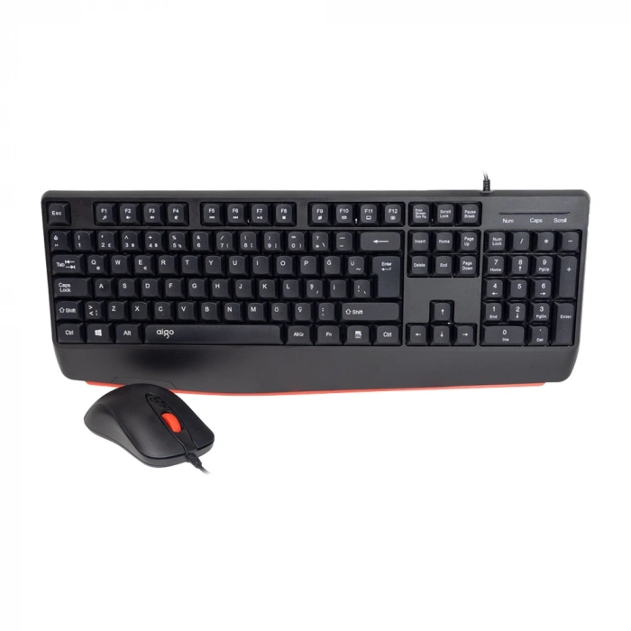 AIGO AK310 Pro Siyah Kablolu Q Klavye + Mouse Set