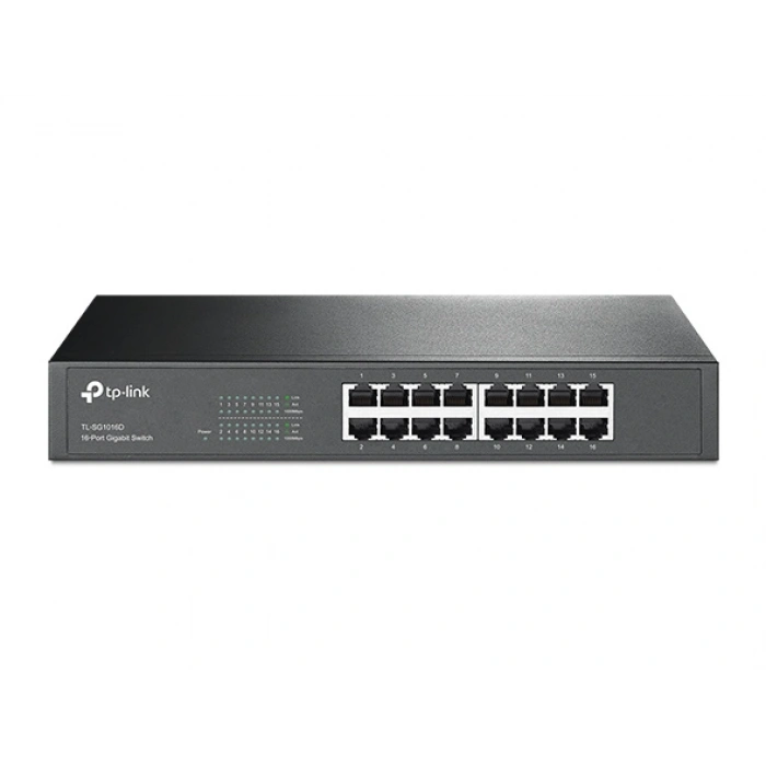 Tp-Link TL-SG1016D 16Port 10/100/1000 Gigabit Rackmount Switch