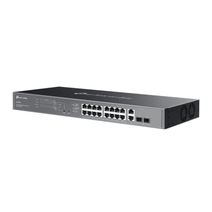 TP-LINK OMADA ES220GMP 16 PORT GIGABIT + 2XGB SFP+2XGB RJ45 UPLINK CLOUD L2 YÖNETİLEBİLİR 250W POE RACKMOUNT SWITCH