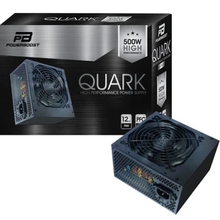 PowerBoost BST-ATX500R QUARK 500w APFC 12cm Fanlı ATX Power Supply
