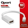 Qport Q-DP-HDM 15cm 4K Destekli Mini Display to HDMI Çevirici