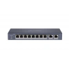 HIKVISION DS-3E0310P-E/M 8 PORT 10/100 + 2 PORT GIGABIT UPLINK 60W Poe Metal Kasa Switch