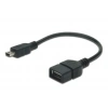Assmann AK-300310-002-S USB A DİŞİ MİNİ USB B ERKEK OTG KABLO
