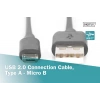 Digitus AK-300110-018-S 1.8 Mt USB 2.0 to micro USB Erkek-Erkek AWH28 UL USB 2.0 Kablo