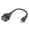 Digitus AK-300309-002-S 0.2 m USB 2.0 to Micro USB OTG Kablosu
