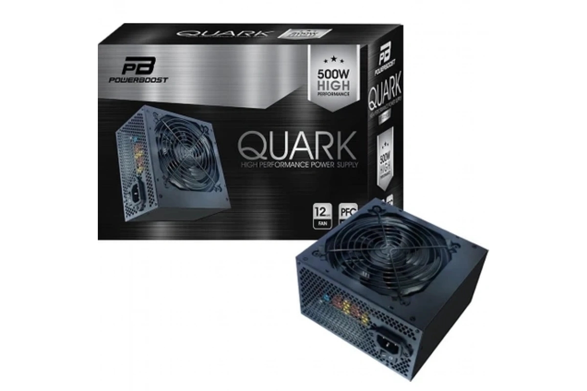 PowerBoost BST-ATX500R QUARK 500w APFC 12cm Fanlı ATX Power Supply