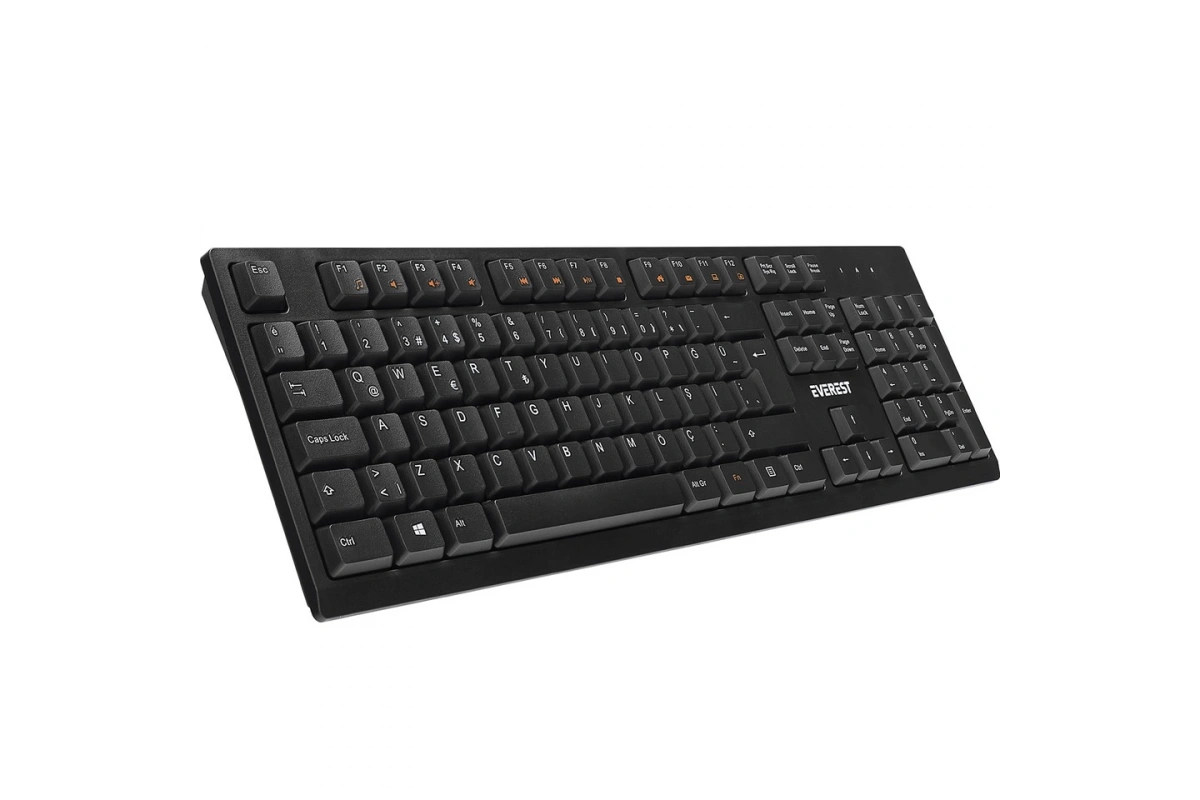Everest KM-2510 Kablosuz Q Multimedia Klavye + Mouse Set Siyah