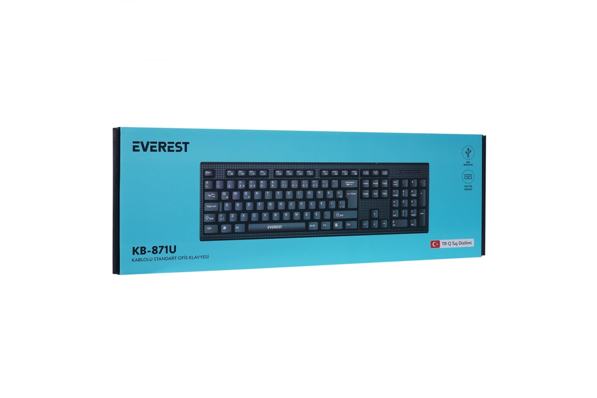 Everest KB-871U Siyah USB Q Standart Klavye