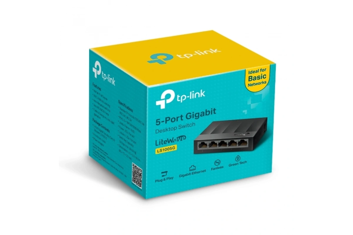 TP-Link LS1005G 5 port 10-100-1000 Mbps Switch Plastik Kasa